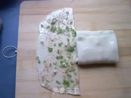 Make green onion pancake step 7
