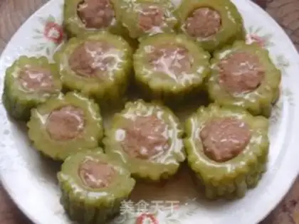 Make Stuffed bitter gourd step 5