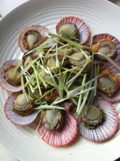 Make scallop with oil step 4