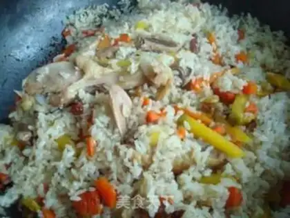 Make Chicken pilaf step 8