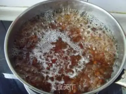 Make red bean rice step 1