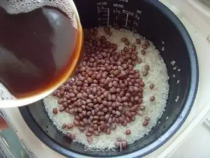 Make red bean rice step 4