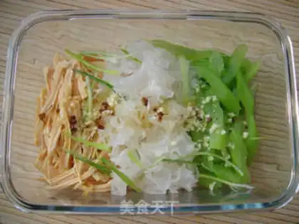 Make Cold tofu bamboo and white fungus step 5