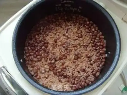 Make red bean rice step 5