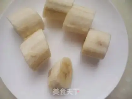 Make Crispy banana pieces step 1