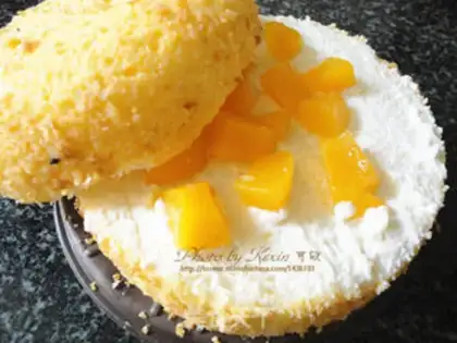 Make Homemade fruit cream cake step 4