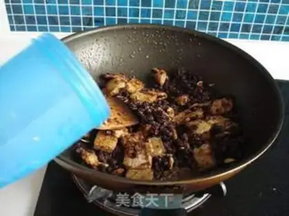 Make stir-fried pork with black bean sauce step 7