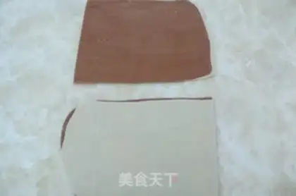 Make Chocolate flavor two-color steamed buns step 10