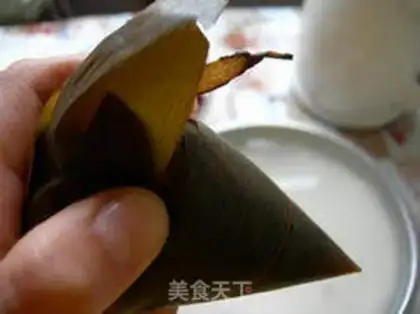 Make Purple sweet potato and yellow rice rice dumplings step 8