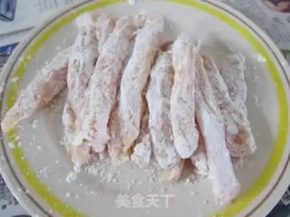 Make Crispy and pepper chicken wicker step 5