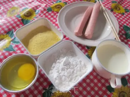 Make Bamboo stick corn hot dog step 0