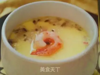 Make Steamed shrimp and crab meat in a tea bowl step 4