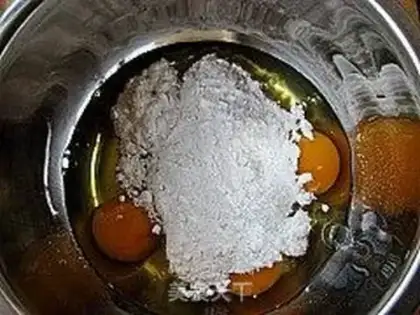 Make Cocoa sponge cake step 4