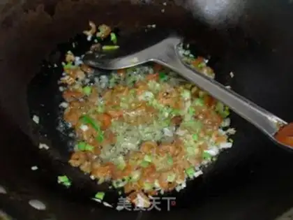Make Corn shrimp mixed with cowpea step 3