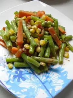 Make Corn shrimp mixed with cowpea step 8