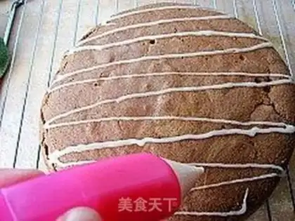 Make Cocoa sponge cake step 17