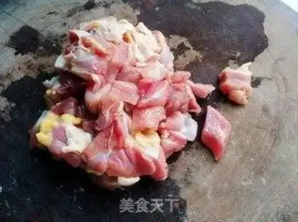 Make Garlic chicken leg meat step 1