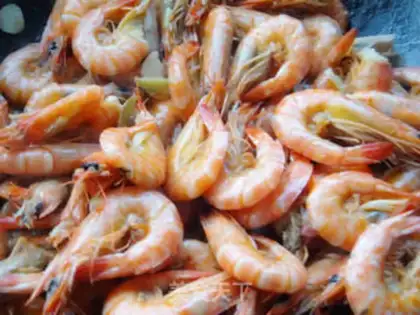 Make Shrimp oily step 6