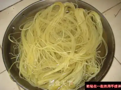 Make Cold noodles step 1
