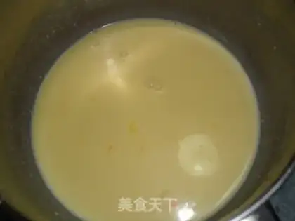 Make Yellow Peach Egg Tart step 3