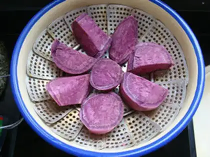 Make Purple sweet potato milk mousse step 10