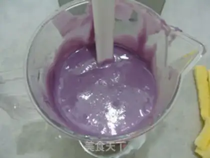 Make Purple sweet potato milk mousse step 15