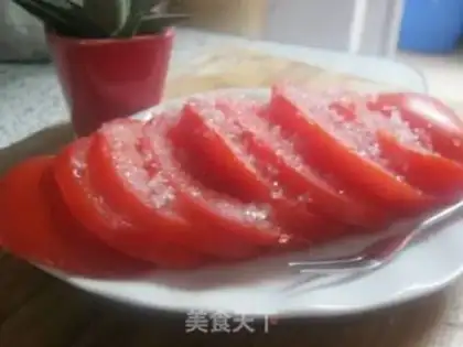 Make tomato salad step 1