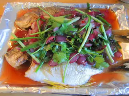 Make Lemon mint roasted fish step 7