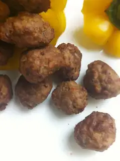 Make Twin mushroom beef balls step 7