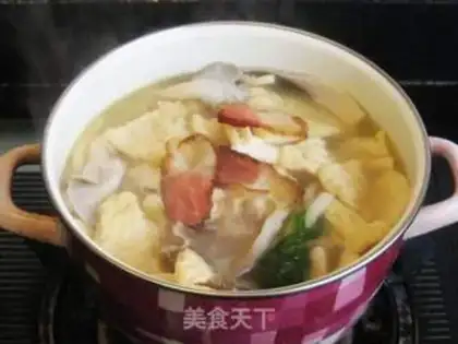 Make Pork stewed with rare mushrooms and tofu step 8