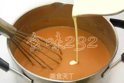 Make Peanut cream popsicle step 5