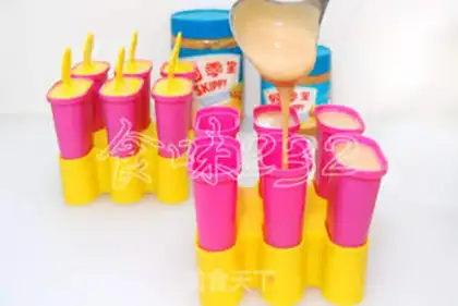 Make Peanut cream popsicle step 7