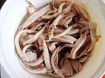 Make Korean spicy fried squid step 2