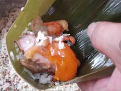 Make Wrap rice dumplings step 16