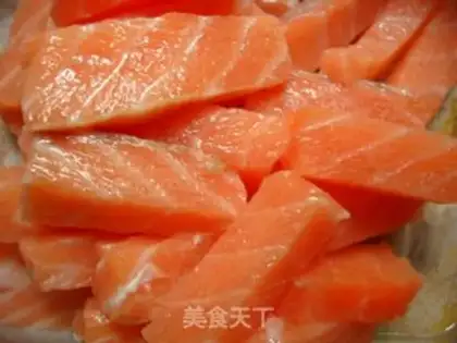 Make Fried salmon step 1