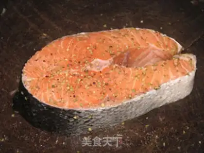 Make Vanilla salmon step 1