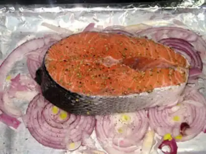 Make Vanilla salmon step 2
