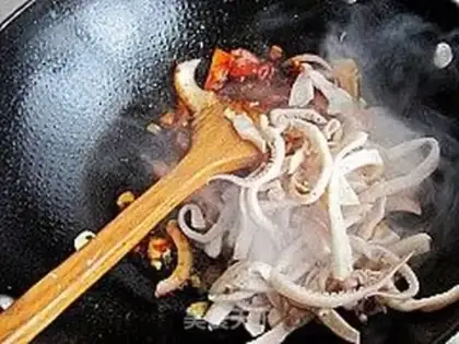 Make Korean spicy fried squid step 9