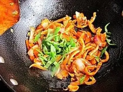 Make Korean spicy fried squid step 11
