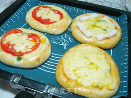 Make Multi-flavored mini pizza step 6