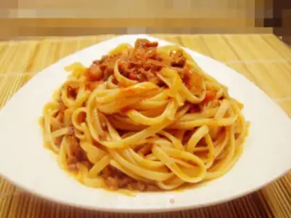 Make Black Pepper Beef Italian Sauce Noodles step 13