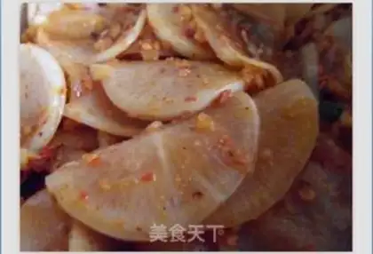 Make Hot and sour soaked radish step 5