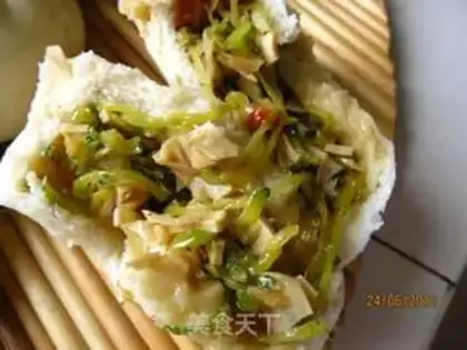 Make Steamed buns with pumpkin bacon step 9
