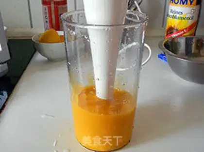 Make mango ice cream step 4