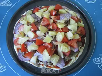 Make Beef pineapple pizza step 12
