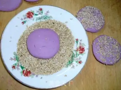 Make sesame cake step 4