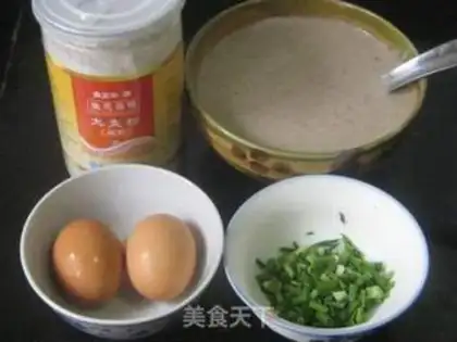 Make Black bean dregs and barley flour egg cake step 0
