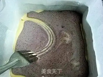 Make Potato marble cake step 16
