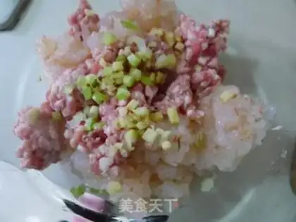 Make Instant noodles shrimp balls step 2
