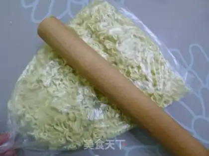 Make Instant noodles shrimp balls step 4
